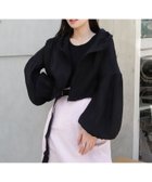 【コーナーズ/CORNERS】のシアーギャザーブルゾン 人気、トレンドファッション・服の通販 founy(ファニー) ファッション Fashion レディースファッション Fashion for Women アウター Coat / Outerwear Collection ブルゾンジャケット・スポーティアウター Blouson Jackets thumbnail ブラック|ID: prp329100004655602 ipo3291000000033672473