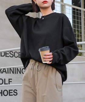 【アンドミー/andme】のワッフル 指穴 サムホール 長袖 トップス 人気、トレンドファッション・服の通販 founy(ファニー) ファッション Fashion レディースファッション Fashion for Women トップス・カットソー Cut & Sew Tops おすすめ Recommended / Our Picks ショルダー Shoulder, Shoulder Strap ドロップ Drop Shoulder, Dropped Style ワッフル Waffle, Waffle Knit 楽ちん Easy Fit, Comfortable 長袖 Long Sleeve, Full Sleeve |ID:prp329100004655637