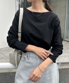 【アンドミー/andme】のボートネック 長袖 トップス ブラック|ID: prp329100004655658 ipo3291000000033837270