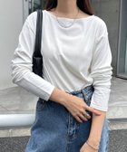 【アンドミー/andme】のボートネック 長袖 トップス オフホワイト|ID: prp329100004655658 ipo3291000000033837272