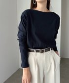 【アンドミー/andme】のボートネック 長袖 トップス ネイビー|ID: prp329100004655658 ipo3291000000033837274