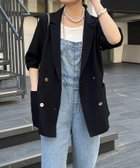 【ドゥドゥ/DouDou】の【ウォッシャブル】5分袖シアーダブルジャケット 人気、トレンドファッション・服の通販 founy(ファニー) ファッション Fashion レディースファッション Fashion for Women アウター Coat / Outerwear Collection レディースジャケット・軽アウター Jackets 2024年 2024 2024春夏・S/S Spring/Summer 2024 SS24 ウォッシャブル Machine Washable シアー Sheer, See-Through ジャケット Jacket, Outerwear バランス Balance, Style Balance メッシュ Mesh, Net Fabric エレガント 上品 Elegant 再入荷 Restock / Back in Stock 夏 Summer S/S・春夏 SS, Spring/Summer, Warm Season 雑誌 Magazine, Fashion Magazine thumbnail ブラック|ID: prp329100004655672 ipo3291000000033673194