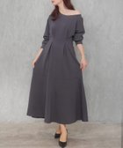【ジュノア/JUNOAH】のセネア セミフレアワンピース チャコール|ID: prp329100004655729 ipo3291000000033673762