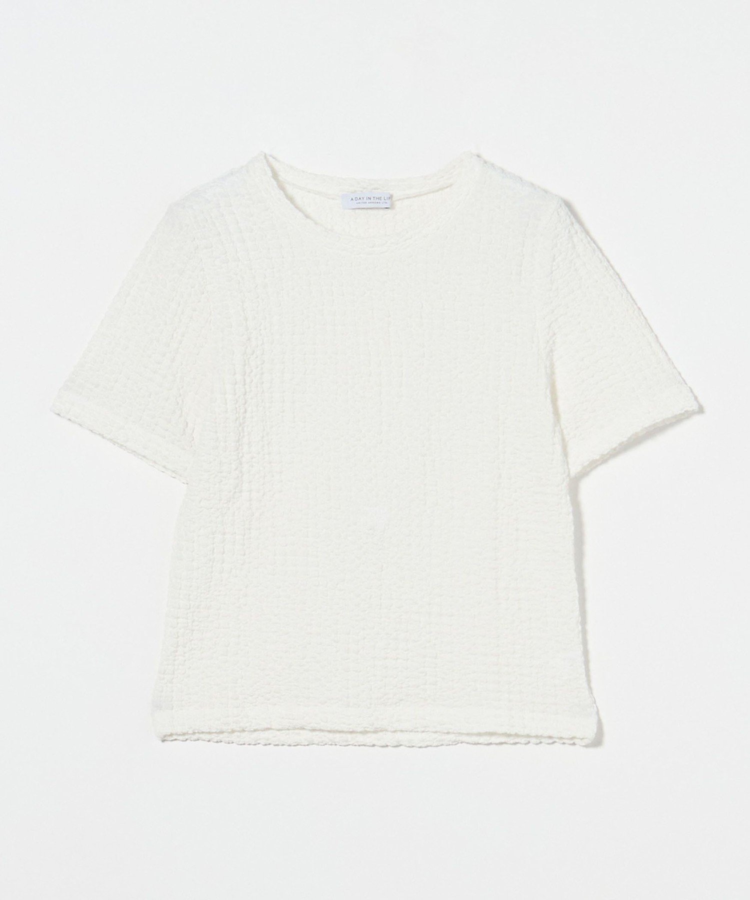 【ユナイテッドアローズ/UNITED ARROWS】のポコポコ コンパクトTシャツ A DAY IN THE LIFE インテリア・キッズ・メンズ・レディースファッション・服の通販 founy(ファニー) 　ファッション　Fashion　レディースファッション　Fashion for Women　トップス・カットソー　Cut & Sew Tops　シャツ・ブラウス・オフィスカジュアル　Elegant Blouses & Button-Ups　ロングTシャツ・Tシャツ　Longline T-Shirts & Tees　おすすめ　Recommended / Our Picks　インナー　Innerwear　カットソー　Cut and Sewn Top　コンパクト　Compact, Small Size　ストレッチ　Stretch, Stretchy Fabric　トレンド　Trend, Trending Now　ランダム　Random, Irregular　OFF WHITE|ID: prp329100004655739 ipo3291000000033673906