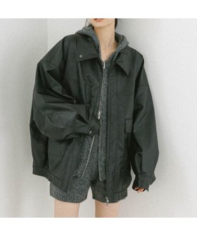 【ヘザー/Heather】のフェイクレザーBIGブルゾン2 人気、トレンドファッション・服の通販 founy(ファニー) ファッション Fashion レディースファッション Fashion for Women アウター Coat / Outerwear Collection ブルゾンジャケット・スポーティアウター Blouson Jackets おすすめ Recommended / Our Picks スタンド Stand Collar, Upright Stand スリーブ Sleeve, Long Sleeve / Short Sleeve ダブル Double, Double-Breasted トレンド Trend, Trending Now フェイクレザー Faux Leather, PU Leather フェミニン Feminine, Girly ブルゾン Blouson, Bomber Jacket ポケット Pocket, Pocket Detail 今季 This Season, Current Season |ID:prp329100004655796