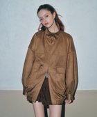 【ヘザー/Heather】のフェイクレザーBIGブルゾン2 キャメルスウェード|ID: prp329100004655796 ipo3291000000034500774