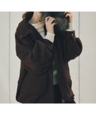 【ヘザー/Heather】のフェイクレザーBIGブルゾン2 ブラウンスウェード|ID: prp329100004655796 ipo3291000000034500776