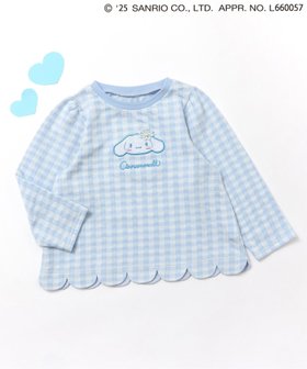 【エフオー オンラインストア/F.O.Online Store / KIDS】のサンリオキャラクターズスカラップTシャツ 人気、トレンドファッション・服の通販 founy(ファニー) ファッション Fashion キッズファッション Fashion for Kids 秋 Autumn キャラクター Character, Licensed Characters コレクション Collection, Seasonal Line シンプル Simple, Minimal スカラップ Scallop, Scalloped Edge タンブラー Tumbler, Travel Mug 長袖 Long Sleeve, Full Sleeve プリント Print, Printed Pattern ボトム Bottoms, Lower Wear リボン Ribbon, Bow |ID:prp329100004655868