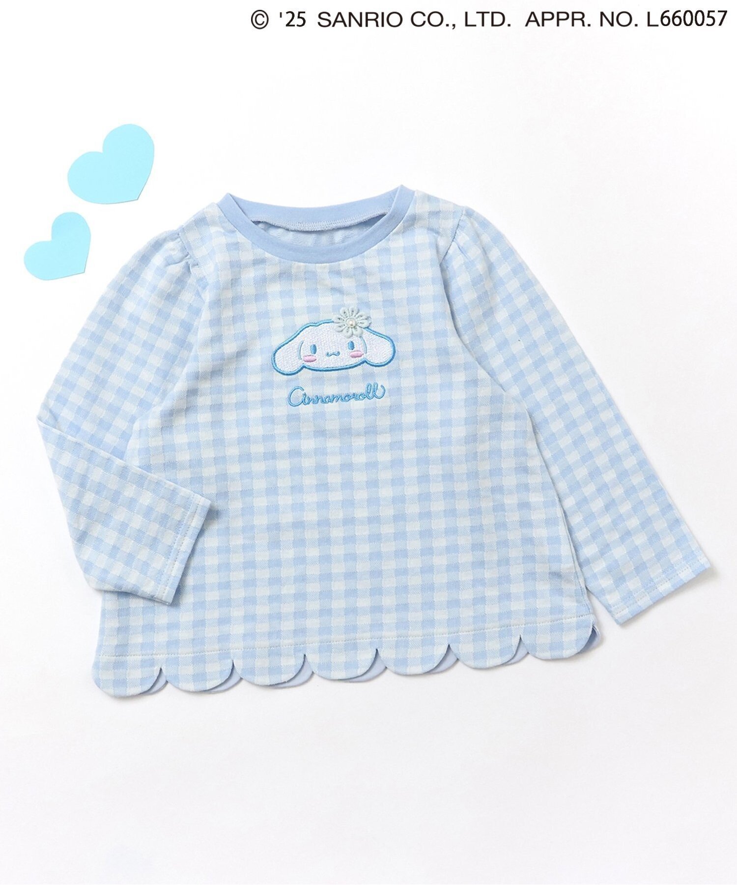 【エフオー オンラインストア/F.O.Online Store / KIDS】のサンリオキャラクターズスカラップTシャツ 人気、トレンドファッション・服の通販 founy(ファニー) ファッション Fashion キッズファッション Fashion for Kids 秋 Autumn キャラクター Character, Licensed Characters コレクション Collection, Seasonal Line シンプル Simple, Minimal スカラップ Scallop, Scalloped Edge タンブラー Tumbler, Travel Mug 長袖 Long Sleeve, Full Sleeve プリント Print, Printed Pattern ボトム Bottoms, Lower Wear リボン Ribbon, Bow other-1|ID: prp329100004655868 ipo3291000000034720736