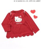 【エフオー オンラインストア/F.O.Online Store / KIDS】のサンリオキャラクターズスカラップTシャツ 人気、トレンドファッション・服の通販 founy(ファニー) ファッション Fashion キッズファッション Fashion for Kids 秋 Autumn キャラクター Character, Licensed Characters コレクション Collection, Seasonal Line シンプル Simple, Minimal スカラップ Scallop, Scalloped Edge タンブラー Tumbler, Travel Mug 長袖 Long Sleeve, Full Sleeve プリント Print, Printed Pattern ボトム Bottoms, Lower Wear リボン Ribbon, Bow thumbnail レッド|ID: prp329100004655868 ipo3291000000034720742