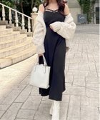 【ジュノア/JUNOAH】の切り替えデザインクロスキャミワンピース ブラック|ID: prp329100004655878 ipo3291000000034468048