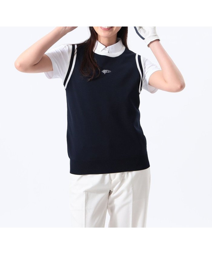 【その他のブランド/Other】のORANGE LABEL / リブライン ニット ベスト インテリア・キッズ・メンズ・レディースファッション・服の通販 founy(ファニー) https://founy.com/ ファッション Fashion レディースファッション Fashion for Women アウター Coat / Outerwear Collection トップス・カットソー Cut & Sew Tops ニット Knit Tops & Sweaters ベスト&ジレ / 重ね着スタイル Vests & Gilets アウトドア Outdoor Clothing ゴルフ Golf シンプル Simple, Minimal スタイリッシュ Stylish, Fashionable フィット Fit, Slim Fit ベスト Vest, Waistcoat |ID: prp329100004655906 ipo3291000000033675908