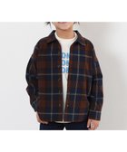 【デビロック/devirock / KIDS】の綿100% チェック柄 長袖ネルシャツ シャツ ブラウス 前開き トップス 25AW 002-ブラウン|ID: prp329100004656097 ipo3291000000033957807
