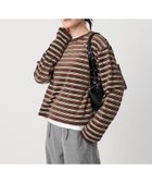 【ビューティ&ユース ユナイテッドアローズ/BEAUTY&YOUTH / UNITED ARROWS】のポリエステルコットン ベロアボーダー ロングスリーブTシャツ 人気、トレンドファッション・服の通販 founy(ファニー) ファッション Fashion レディースファッション Fashion for Women トップス・カットソー Cut & Sew Tops シャツ・ブラウス・オフィスカジュアル Elegant Blouses & Button-Ups ロングTシャツ・Tシャツ Longline T-Shirts & Tees ベロアトップス Velour Tops / Velvet-Look Items 秋 Autumn ショート Short, Short Length ジャケット Jacket, Outerwear スラックス Slacks, Dress Pants スリーブ Sleeve, Long Sleeve / Short Sleeve トレンド Trend, Trending Now 人気 Popular, Best Seller バランス Balance, Style Balance ベロア Velour, Soft Velvet ボトム Bottoms, Lower Wear ボーダー Border, Stripe ロング Long, Long-Length ワイド Wide, Wide Fit おすすめ Recommended / Our Picks thumbnail DK.BROWN|ID: prp329100004656157 ipo3291000000034053720