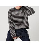 【ビューティ&ユース ユナイテッドアローズ/BEAUTY&YOUTH / UNITED ARROWS】のポリエステルコットン ベロアボーダー ロングスリーブTシャツ 人気、トレンドファッション・服の通販 founy(ファニー) ファッション Fashion レディースファッション Fashion for Women トップス・カットソー Cut & Sew Tops シャツ・ブラウス・オフィスカジュアル Elegant Blouses & Button-Ups ロングTシャツ・Tシャツ Longline T-Shirts & Tees ベロアトップス Velour Tops / Velvet-Look Items 秋 Autumn ショート Short, Short Length ジャケット Jacket, Outerwear スラックス Slacks, Dress Pants スリーブ Sleeve, Long Sleeve / Short Sleeve トレンド Trend, Trending Now 人気 Popular, Best Seller バランス Balance, Style Balance ベロア Velour, Soft Velvet ボトム Bottoms, Lower Wear ボーダー Border, Stripe ロング Long, Long-Length ワイド Wide, Wide Fit おすすめ Recommended / Our Picks thumbnail DK.GRAY|ID: prp329100004656157 ipo3291000000034053723