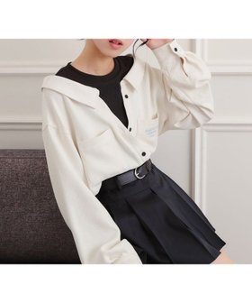 【ピンク ラテ/PINK-latte / KIDS】のシャツドッキング長袖プルオーバー 人気、トレンドファッション・服の通販 founy(ファニー) ファッション Fashion キッズファッション Fashion for Kids トップス・カットソー Cut & Sew Tops インナー Innerwear ガーリー Girly, Feminine Style ショート Short, Short Length スマート Smart, Elegant スリーブ Sleeve, Long Sleeve / Short Sleeve デニム Denim, Jeans Material ドッキング Docking, Mixed Material 長袖 Long Sleeve, Full Sleeve ポケット Pocket, Pocket Detail ロング Long, Long-Length A/W・秋冬 Autumn/Winter 再入荷 Restock / Back in Stock おすすめ Recommended / Our Picks |ID:prp329100004656176