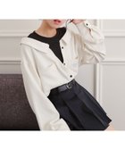 【ピンク ラテ/PINK-latte / KIDS】のシャツドッキング長袖プルオーバー 人気、トレンドファッション・服の通販 founy(ファニー) ファッション Fashion キッズファッション Fashion for Kids トップス・カットソー Cut & Sew Tops インナー Innerwear ガーリー Girly, Feminine Style ショート Short, Short Length スマート Smart, Elegant スリーブ Sleeve, Long Sleeve / Short Sleeve デニム Denim, Jeans Material ドッキング Docking, Mixed Material 長袖 Long Sleeve, Full Sleeve ポケット Pocket, Pocket Detail ロング Long, Long-Length A/W・秋冬 Autumn/Winter 再入荷 Restock / Back in Stock おすすめ Recommended / Our Picks thumbnail アイボリー|ID: prp329100004656176 ipo3291000000034044019