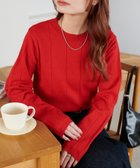 【ディスコート/Discoat】の【10色展開/WEB限定】ウールライクプルオーバー 人気、トレンドファッション・服の通販 founy(ファニー) ファッション Fashion レディースファッション Fashion for Women トップス・カットソー Cut & Sew Tops カジュアルプルオーバー・ニットトップス Pullovers & Knit Tops / Casual Pullovers インナー Innerwear シンプル Simple, Minimal デニム Denim, Jeans Material フィット Fit, Slim Fit ベーシック Basic, Essential thumbnail レッド|ID: prp329100004656243 ipo3291000000034507409