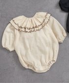 【エフオー オンラインストア/F.O.Online Store / KIDS】のつけ衿付きボディースーツ 人気、トレンドファッション・服の通販 founy(ファニー) ファッション Fashion キッズファッション Fashion for Kids ギフト プレゼント Gift / Present スーツ Suit, Formalwear ネップ Nepp, Slub Yarn ベビー Baby, Babywear ロンパース Romper, Jumpsuit thumbnail アイボリー|ID: prp329100004656267 ipo3291000000034226323
