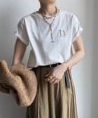 【ドゥドゥ/DouDou】のDビジューTEE 人気、トレンドファッション・服の通販 founy(ファニー) ファッション Fashion レディースファッション Fashion for Women シンプル Simple, Minimal 雑誌 Magazine, Fashion Magazine 定番 Standard, Basic Item ビジュー Bijou, Jewel-like Accent S/S・春夏 SS, Spring/Summer, Warm Season 再入荷 Restock / Back in Stock 夏 Summer エレガント 上品 Elegant 2025年 2025 2025春夏・S/S Spring/Summer 2025 SS25 thumbnail オフホワイト|ID: prp329100004656304 ipo3291000000033679688