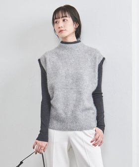 【ユナイテッドアローズ/UNITED ARROWS】 フォックスカシミヤ ニットベスト人気、トレンドファッション・服の通販 founy(ファニー) ファッション Fashion レディースファッション Fashion for Women アウター Coat / Outerwear Collection トップス・カットソー Cut & Sew Tops ニット Knit Tops & Sweaters ベスト&ジレ / 重ね着スタイル Vests & Gilets インナー Innerwear 秋 Autumn カットソー Cut and Sewn Top カーディガン Cardigan, Knitwear 軽量 Lightweight, Ultra Light ジャカード／ジャガード Jacquard, Woven Pattern ノースリーブ Sleeveless, No-Sleeve 長袖 Long Sleeve, Full Sleeve ハイネック High Neck, Mock Neck フォックス Fox, Fox Fur ブラウジング Blouson Silhouette, Cinched Waist ベスト Vest, Waistcoat ミドル Middle Length, Mid Height 無地 Plain, Solid Color ロング Long, Long-Length おすすめ Recommended / Our Picks |ID:prp329100004656315
