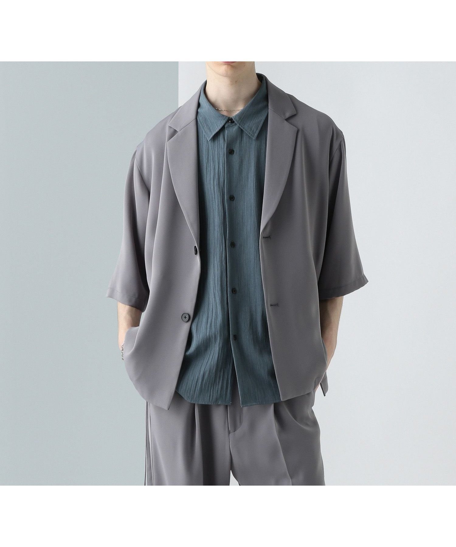 【ハレ/HARE / MEN】のTOROMIジャケットSS インテリア・キッズ・メンズ・レディースファッション・服の通販 founy(ファニー) 　ファッション　Fashion　メンズファッション　Fashion for Men　ジャケット　Jacket, Outerwear　セットアップ　Set-Up, Coordinated Outfit　リラックス　Relax, Relaxed Fit　エレガント 上品　Elegant　半袖　Short Sleeve, Half Sleeve　【セットアップ対応】グレー12|ID: prp329100004656371 ipo3291000000033680332