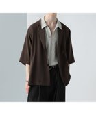 【ハレ/HARE / MEN】のTOROMIジャケットSS 人気、トレンドファッション・服の通販 founy(ファニー) ファッション Fashion メンズファッション Fashion for Men ジャケット Jacket, Outerwear セットアップ Set-Up, Coordinated Outfit リラックス Relax, Relaxed Fit エレガント 上品 Elegant 半袖 Short Sleeve, Half Sleeve thumbnail 【セットアップ対応】ブラウン58|ID: prp329100004656371 ipo3291000000033680335