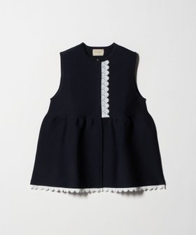 【ユナイテッドアローズ/UNITED ARROWS】 レース ペプラム ニットベスト -ウォッシャブル-人気、トレンドファッション・服の通販 founy(ファニー) ファッション Fashion レディースファッション Fashion for Women アウター Coat / Outerwear Collection トップス・カットソー Cut & Sew Tops ニット Knit Tops & Sweaters ベスト&ジレ / 重ね着スタイル Vests & Gilets おすすめ Recommended / Our Picks インナー Innerwear ウォッシャブル Machine Washable カットソー Cut and Sewn Top フロント Front, Front Design ベスト Vest, Waistcoat ペプラム Peplum, Flared Hem ミラノリブ Milano Rib, Milano Stitch メタル Metal, Metal Parts レース Lace, Lace Fabric |ID:prp329100004656379