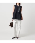 【ユナイテッドアローズ/UNITED ARROWS】のレース ペプラム ニットベスト -ウォッシャブル- NAVY|ID:prp329100004656379