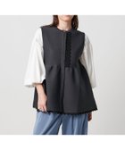 【ユナイテッドアローズ/UNITED ARROWS】のレース ペプラム ニットベスト -ウォッシャブル- DK.GRAY|ID:prp329100004656379