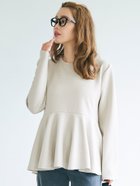 【コカ/COCA】のエンボス加工長袖フレアトップス Lt.gray|ID: prp329100004657634 ipo3291000000033706966