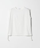 【ユナイテッドアローズ/UNITED ARROWS】のサイドドロスト ノースリーブTシャツ A DAY IN THE LIFE 人気、トレンドファッション・服の通販 founy(ファニー) ファッション Fashion レディースファッション Fashion for Women トップス・カットソー Cut & Sew Tops キャミソール&ノースリーブ Camisoles & Sleeveless Tops シャツ・ブラウス・オフィスカジュアル Elegant Blouses & Button-Ups ロングTシャツ・Tシャツ Longline T-Shirts & Tees シャーリング Shirring, Ruched シンプル Simple, Minimal ドローコード Drawcord, Drawstring Cord ノースリーブ Sleeveless, No-Sleeve ワイド Wide, Wide Fit 夏 Summer thumbnail OFF WHITE|ID: prp329100004657653 ipo3291000000033694588