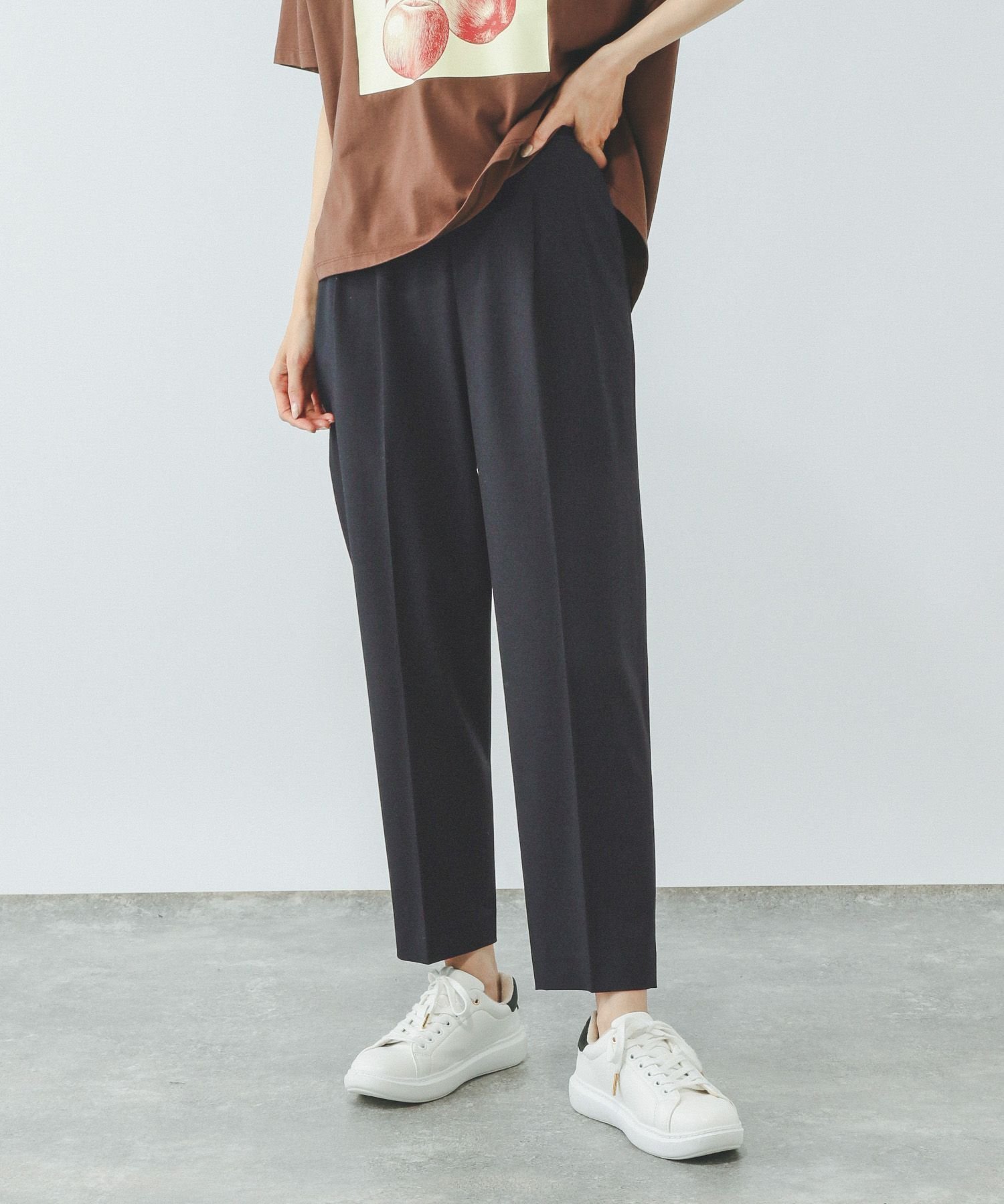 【グローバルワーク/GLOBAL WORK】のウツクシルエットテーパードパンツ/494098 インテリア・キッズ・メンズ・レディースファッション・服の通販 founy(ファニー) 　ファッション　Fashion　レディースファッション　Fashion for Women　パンツ　Pants & Trousers　秋　Autumn　キャップ　Cap, Baseball Cap　ジップ　Zip, Zipper　ジャケット　Jacket, Outerwear　ストレッチ　Stretch, Stretchy Fabric　セットアップ　Set-Up, Coordinated Outfit　センター　Center, Center Line　ツイル　Twist, Twisted Detail　人気　Popular, Best Seller　フラット　Flat, Flat Shoes　フロント　Front, Front Design　ポケット　Pocket, Pocket Detail　リラックス　Relax, Relaxed Fit　おすすめ　Recommended / Our Picks　セレモニー　Ceremony　ネイビー88|ID: prp329100004657674 ipo3291000000033707112