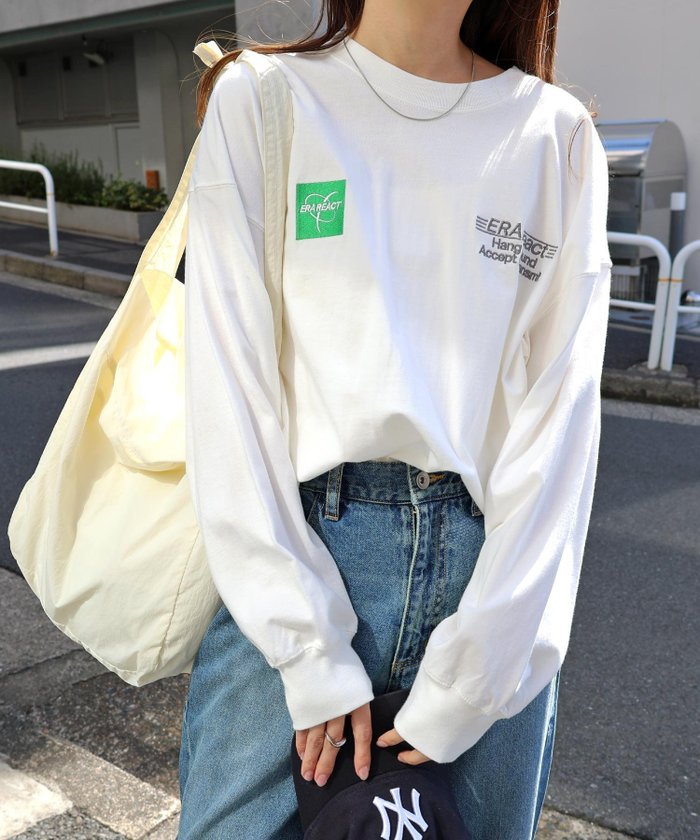 【アンドミー/andme】のERAReact エンブロイダリー ロゴ 長袖 Tシャツ ANME アンメ インテリア・キッズ・メンズ・レディースファッション・服の通販 founy(ファニー) https://founy.com/ ファッション Fashion レディースファッション Fashion for Women トップス・カットソー Cut & Sew Tops シャツ・ブラウス・オフィスカジュアル Elegant Blouses & Button-Ups ロングTシャツ・Tシャツ Longline T-Shirts & Tees エンブロイダリー Embroidery Design 別注 Limited Edition, Custom Order 長袖 Long Sleeve, Full Sleeve |ID: prp329100004657732 ipo3291000000033836888