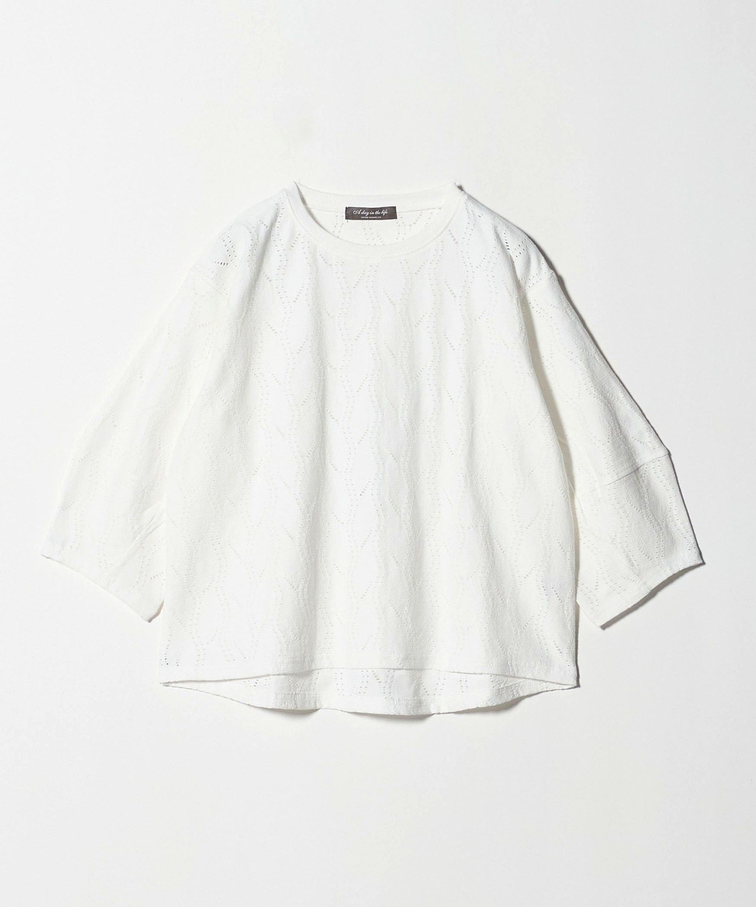 【ユナイテッドアローズ/UNITED ARROWS】のリーフジャガード ランタンスリーブ カットソー A DAY IN THE LIFE インテリア・キッズ・メンズ・レディースファッション・服の通販 founy(ファニー) ファッション Fashion レディースファッション Fashion for Women トップス・カットソー Cut & Sew Tops カットソー・ベーシックTシャツ Cut-and-Sewn Tops / Stretch Tees & Basics カットソー Cut and Sewn Top コンパクト Compact, Small Size シアー Sheer, See-Through スリーブ Sleeve, Long Sleeve / Short Sleeve トレンド Trend, Trending Now バランス Balance, Style Balance リーフ Leaf, Botanical Leaf レーシー Lacy, Lace-Like アウトレット Outlet / Clearance おすすめ Recommended / Our Picks ビジネス 仕事 通勤 Business / Work / Commuting OFF WHITE|ID: prp329100004657893 ipo3291000000034771762