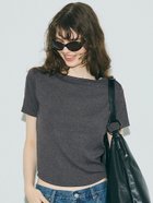 【コカ/COCA】のボートネックリブ半袖トップス 人気、トレンドファッション・服の通販 founy(ファニー) ファッション Fashion レディースファッション Fashion for Women トップス・カットソー Cut & Sew Tops インナー Innerwear コンパクト Compact, Small Size シンプル Simple, Minimal ジャケット Jacket, Outerwear スラックス Slacks, Dress Pants デニム Denim, Jeans Material バランス Balance, Style Balance フィット Fit, Slim Fit ポケット Pocket, Pocket Detail 半袖 Short Sleeve, Half Sleeve thumbnail Gray|ID: prp329100004657920 ipo3291000000033834464