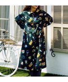 【ゴースローキャラバン/go slow caravan】のアニマル/ワッペン ノーカラーシャツワンピース (WOMENS) ダークグリーン|ID: prp329100004657926 ipo3291000000033708096