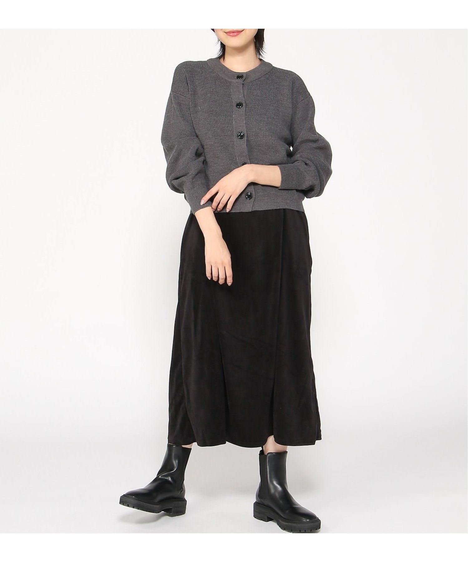 【ラナン/Ranan】のRANAN/カットコールキャミ×ニットカーデセット インテリア・キッズ・メンズ・レディースファッション・服の通販 founy(ファニー) 　ファッション　Fashion　レディースファッション　Fashion for Women　トップス・カットソー　Cut & Sew Tops　ニット　Knit Tops & Sweaters　キャミソール&ノースリーブ　Camisoles & Sleeveless Tops　インナー　Innerwear　カーディガン　Cardigan, Knitwear　今季　This Season, Current Season　スラックス　Slacks, Dress Pants　セットアップ　Set-Up, Coordinated Outfit　タートルネック　Turtleneck, High Neck　デニム　Denim, Jeans Material　ベロア　Velour, Soft Velvet　ポケット　Pocket, Pocket Detail　リラックス　Relax, Relaxed Fit　エレガント 上品　Elegant　GR|ID: prp329100004657928 ipo3291000000033708101