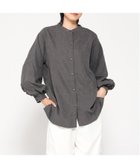 【ジーンズメイト/JEANS MATE】のC-FORT POINT/ノーカラー ボリューム チュニック チャコールグレー|ID: prp329100004657931 ipo3291000000033827174