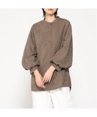 【ジーンズメイト/JEANS MATE】のC-FORT POINT/ノーカラー ボリューム チュニック ブラウン|ID: prp329100004657931 ipo3291000000033827175