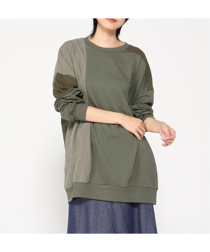 【ジーンズメイト/JEANS MATE】のC-FORT POINT/コーデュロイワッフル 切替 チュニック インテリア・キッズ・メンズ・レディースファッション・服の通販 founy(ファニー) https://founy.com/ ファッション Fashion レディースファッション Fashion for Women トップス・カットソー Cut & Sew Tops インナー Innerwear コーデュロイ Corduroy, Cord Fabric チュニック Tunic, Long Top リメイク Remake, Reconstructed ワッフル Waffle, Waffle Knit 冬 Winter / This Winter 切替 Switching, Contrast Panel |ID: prp329100004657936 ipo3291000000033827208