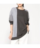 【ジーンズメイト/JEANS MATE】のC-FORT POINT/コーデュロイワッフル 切替 チュニック チャコールグレー|ID: prp329100004657936 ipo3291000000033827212