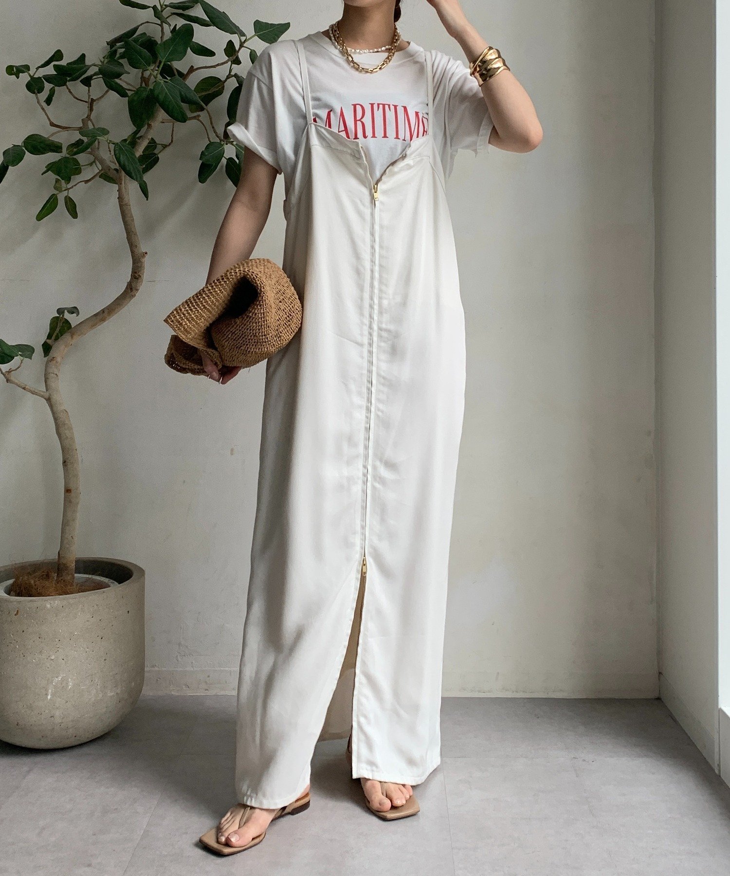 【ドゥドゥ/DouDou】の【完売カラー再追加!/サイズ展開あり/細見え】リヨセルデニムジャンスカ インテリア・キッズ・メンズ・レディースファッション・服の通販 founy(ファニー) 　ファッション　Fashion　レディースファッション　Fashion for Women　2025年　2025　2025春夏・S/S　Spring/Summer 2025 SS25　センター　Center, Center Line　デニム　Denim, Jeans Material　フロント　Front, Front Design　夏　Summer　S/S・春夏　SS, Spring/Summer, Warm Season　ホワイト|ID: prp329100004657953 ipo3291000000033708289