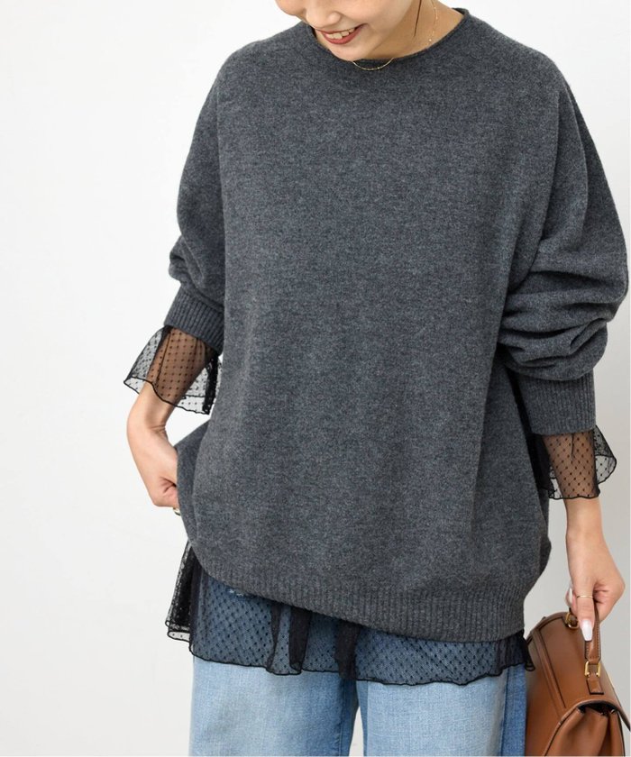 【スピック&スパン/Spick & Span】のチュールドットチュニックプルオーバー インテリア・キッズ・メンズ・レディースファッション・服の通販 founy(ファニー) https://founy.com/ ファッション Fashion レディースファッション Fashion for Women トップス・カットソー Cut & Sew Tops カジュアルプルオーバー・ニットトップス Pullovers & Knit Tops / Casual Pullovers インナー Innerwear シンプル Simple, Minimal ジャケット Jacket, Outerwear チュニック Tunic, Long Top チュール Tulip, Tulip Motif トレンド Trend, Trending Now ドット Polka Dot, Dot Pattern エレガント 上品 Elegant |ID: prp329100004657991 ipo3291000000033846664