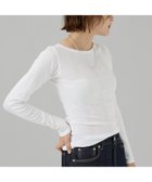 【ルージュヴィフラクレ/Rouge vif la cle】の【Robert P. Miller】パネルリブボートネックTEE / ロンT / 人気、トレンドファッション・服の通販 founy(ファニー) ファッション Fashion レディースファッション Fashion for Women トップス・カットソー Cut & Sew Tops ロングTシャツ・Tシャツ Longline T-Shirts & Tees インナー Innerwear フィット Fit, Slim Fit ベーシック Basic, Essential 秋 Autumn thumbnail ホワイト|ID: prp329100004657993 ipo3291000000033728537