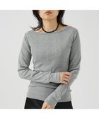【ルージュヴィフラクレ/Rouge vif la cle】の【Robert P. Miller】パネルリブボートネックTEE / ロンT / 人気、トレンドファッション・服の通販 founy(ファニー) ファッション Fashion レディースファッション Fashion for Women トップス・カットソー Cut & Sew Tops ロングTシャツ・Tシャツ Longline T-Shirts & Tees インナー Innerwear フィット Fit, Slim Fit ベーシック Basic, Essential 秋 Autumn thumbnail グレー|ID: prp329100004657993 ipo3291000000033728547