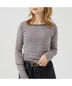 【ルージュヴィフラクレ/Rouge vif la cle】の【Robert P. Miller】パネルリブボートネックTEE / ロンT / 人気、トレンドファッション・服の通販 founy(ファニー) ファッション Fashion レディースファッション Fashion for Women トップス・カットソー Cut & Sew Tops ロングTシャツ・Tシャツ Longline T-Shirts & Tees インナー Innerwear フィット Fit, Slim Fit ベーシック Basic, Essential 秋 Autumn thumbnail ピンク|ID: prp329100004657993 ipo3291000000033728550