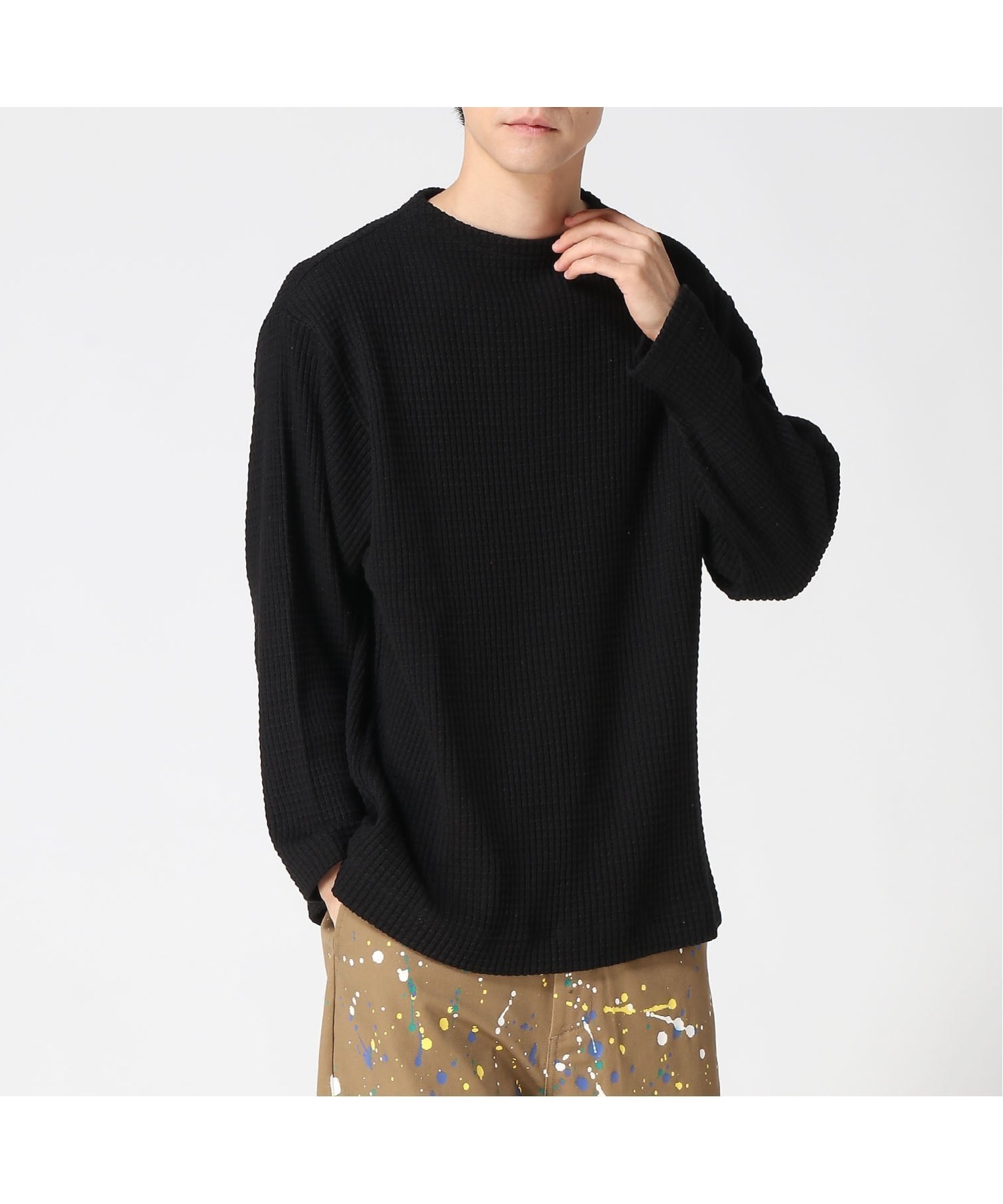 【ジムマスター/gym master / MEN】のgym master/12ozヘビーワッフルガンジーネック インテリア・キッズ・メンズ・レディースファッション・服の通販 founy(ファニー) 　ファッション　Fashion　メンズファッション　Fashion for Men　インナー　Innerwear　クラシカル　Classical, Vintage-Inspired　今季　This Season, Current Season　シンプル　Simple, Minimal　スウェット / スエット　Sweatshirt, Sweatwear　スポーツ　Sports, Activewear　ワッフル　Waffle, Waffle Knit　冬　Winter / This Winter　ブラック|ID: prp329100004658007 ipo3291000000033728692