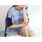 【ミゼール/MISSEL】の【洗える】V A チューリップ柄 カットソー ブルー|ID: prp329100004658067 ipo3291000000033717647