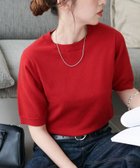 【ディスコート/Discoat】のモチモチ半袖プルオーバー《WEB限定カラーあり》 レッド|ID: prp329100004658074 ipo3291000000033882902